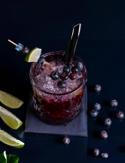 Blueberry gin